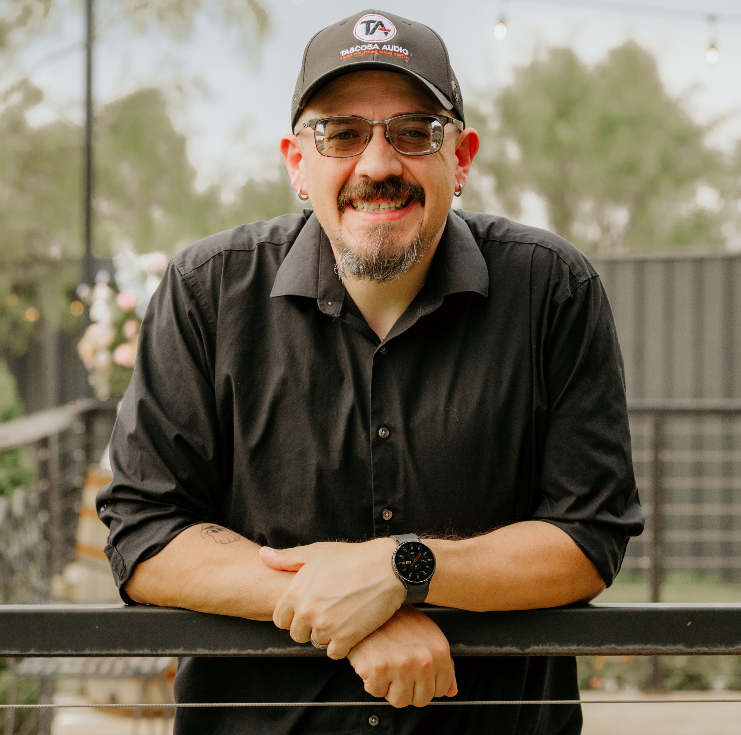 Andy Martinez — owner of Tascosa Audio — at a live DJ event in Amarillo TX